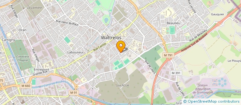 localisation de l'entreprise 481 287 936   WATTRELOS