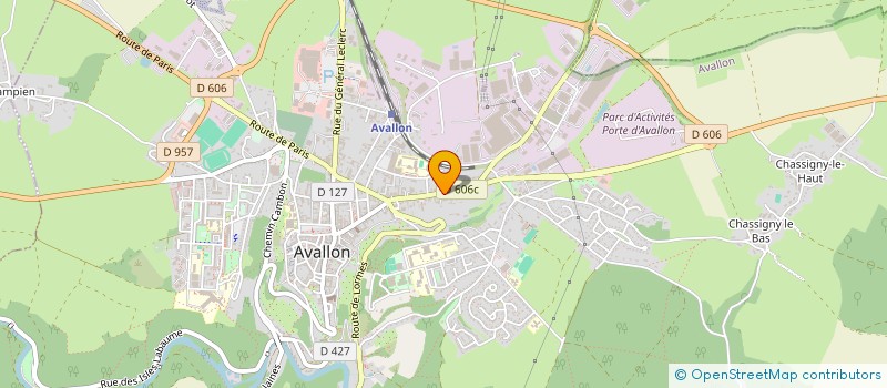 localisation de l'entreprise 481 452 266   AVALLON