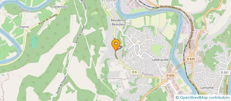 localisation de l'entreprise 481 847 507   PRADINES