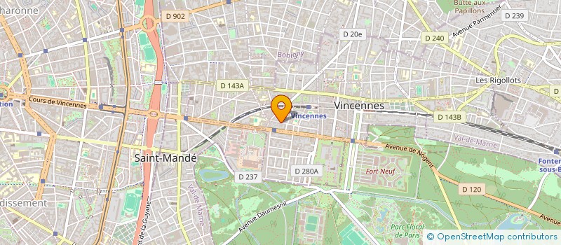 localisation de l'entreprise 481 847 952 à VINCENNES