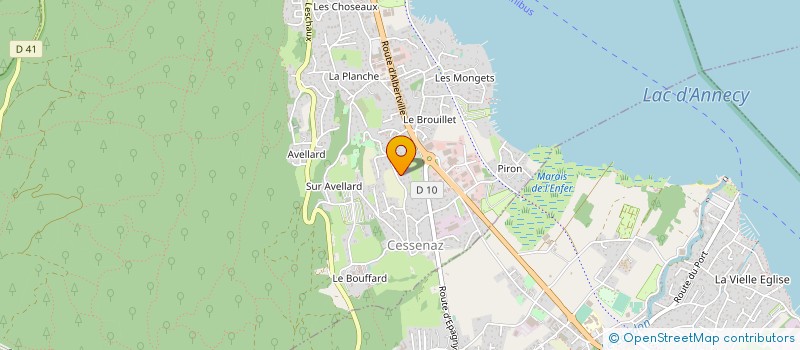 localisation de l'entreprise 482 057 023 à ANNECY