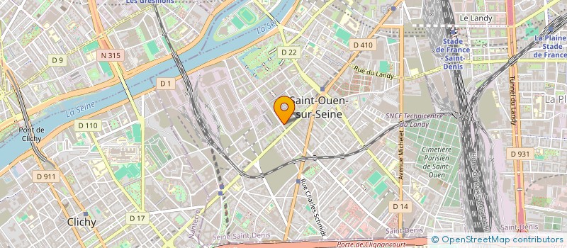 localisation de l'entreprise 482 149 325 à SAINT-OUEN-SUR-SEINE