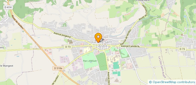 localisation de l'entreprise 482 397 007   LA COTE-SAINT-ANDRE