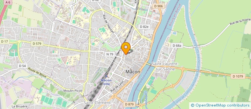 localisation de l'entreprise 482 579 323  à MACON