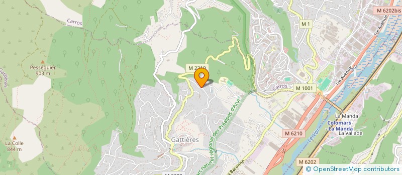 localisation de l'entreprise 482 654 613   GATTIERES