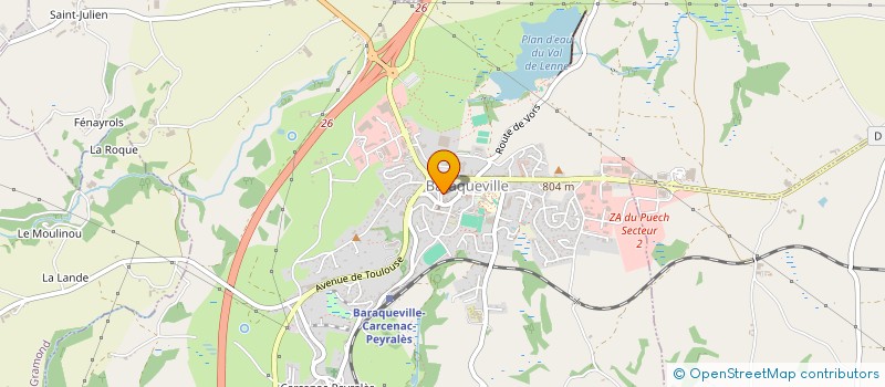 localisation de l'entreprise 482 715 455 à BARAQUEVILLE