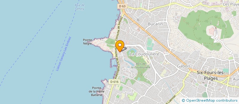 localisation de l'entreprise 483 058 111 à SIX-FOURS-LES-PLAGES