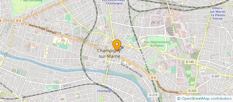 localisation de l'entreprise 483 331 203  à CHAMPIGNY-SUR-MARNE