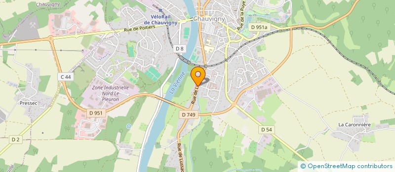 localisation de l'entreprise 483 594 784   CHAUVIGNY