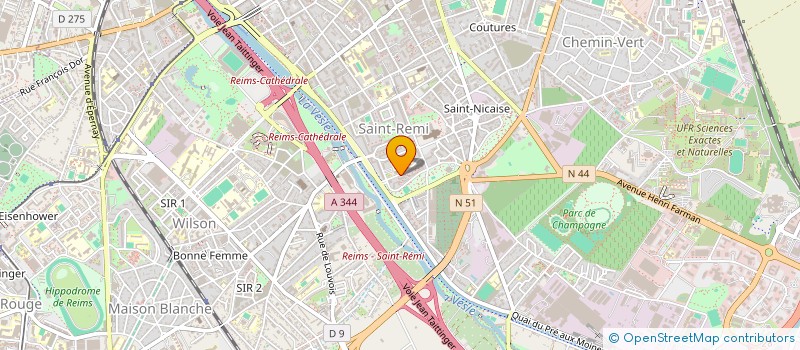 localisation de l'entreprise 483 743 233   REIMS