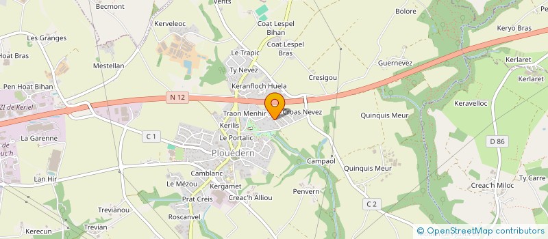 localisation de l'entreprise 483 765 517   PLOUEDERN