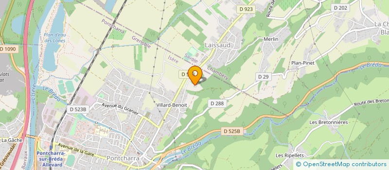 localisation de l'entreprise 484 099 833  à VOIRON