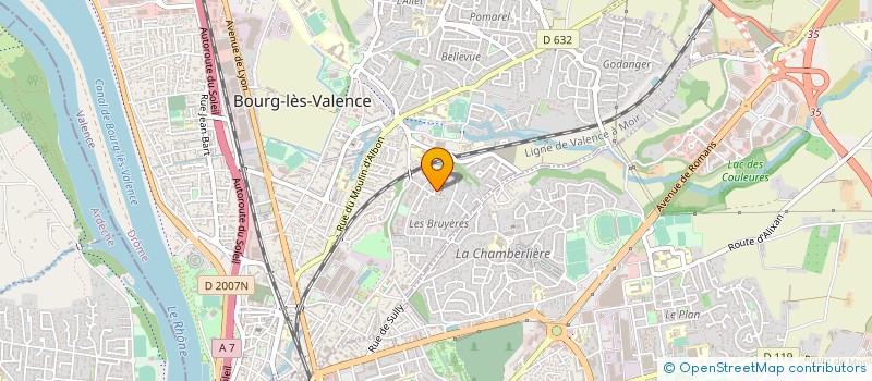 localisation de l'entreprise 484 164 884  à BOURG-LES-VALENCE