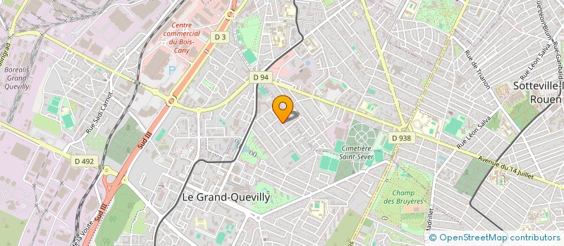 localisation de l'entreprise 484 197 157   LE GRAND-QUEVILLY