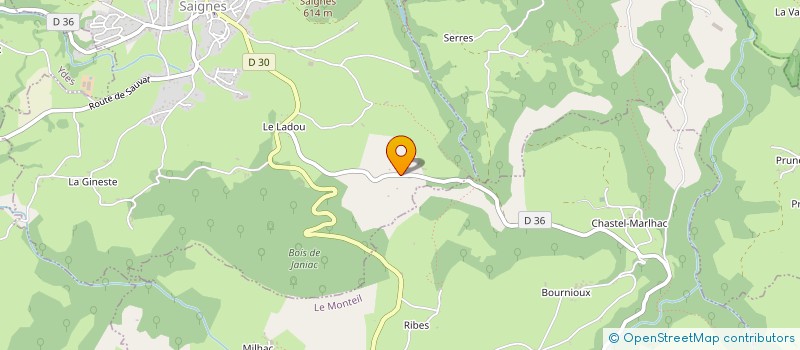 localisation de l'entreprise 484 494 422 à SAIGNES