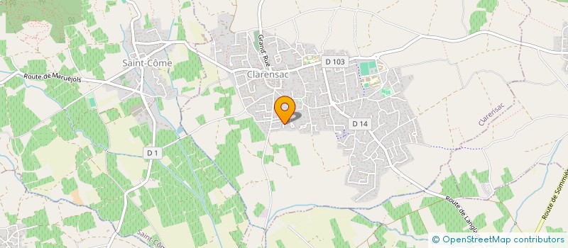 localisation de l'entreprise 484 549 787   CLARENSAC