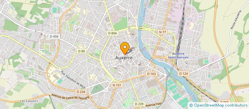localisation de l'entreprise 484 555 131 à AUXERRE