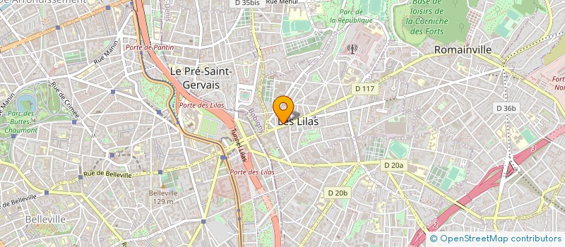 localisation de l'entreprise 484 706 031 à LES LILAS
