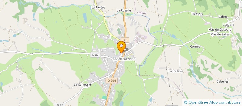 localisation de l'entreprise 484 846 936   MONTBAZENS