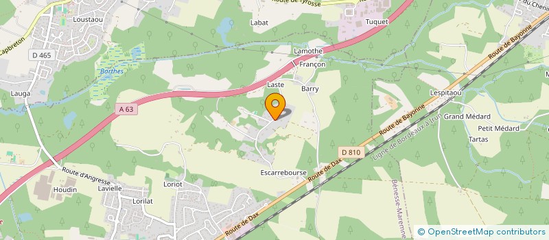 localisation de l'entreprise 484 848 890   BENESSE-MAREMNE