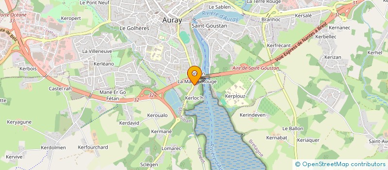 localisation de l'entreprise 484 886 346  à AURAY