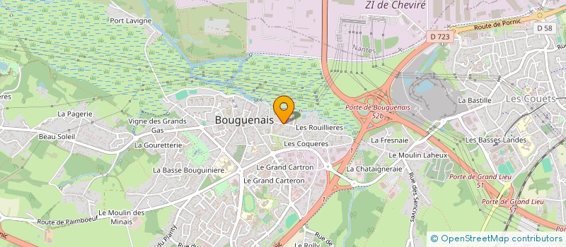 localisation de l'entreprise 484 894 589   BOUGUENAIS