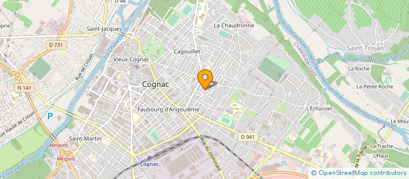 localisation de l'entreprise 485 038 749  à COGNAC