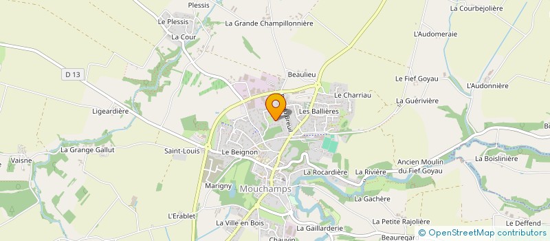 localisation de l'entreprise 485 087 548   MOUCHAMPS
