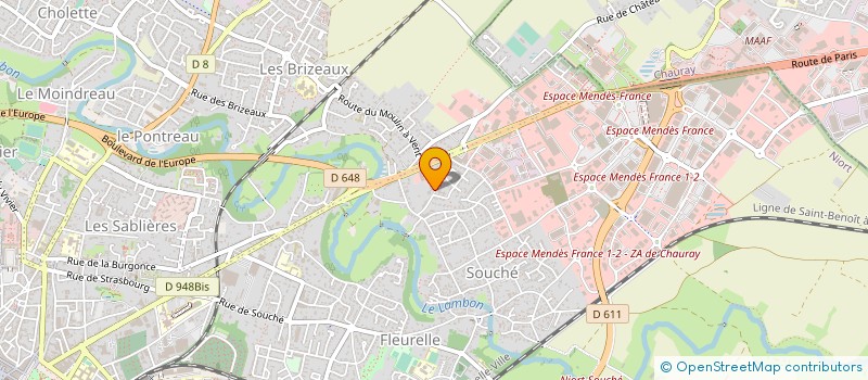 localisation de l'entreprise 485 122 972   SOUVIGNE