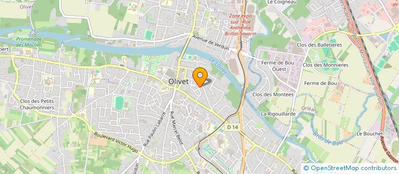 localisation de l'entreprise 485 129 464 à OLIVET