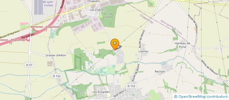 localisation de l'entreprise 485 190 599   CHAPONNAY