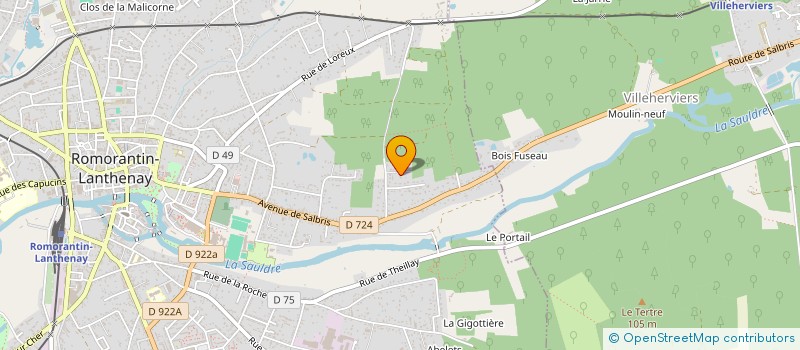 localisation de l'entreprise 485 296 982 à ROMORANTIN-LANTHENAY