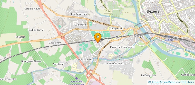localisation de l'entreprise 487 509 853   BEZIERS
