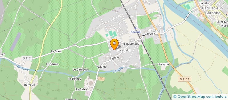 localisation de l'entreprise 487 809 899   CERONS