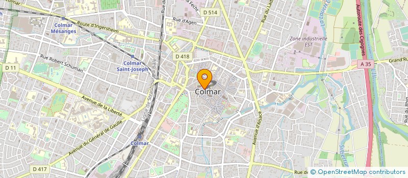 localisation de l'entreprise 487 909 350   COLMAR