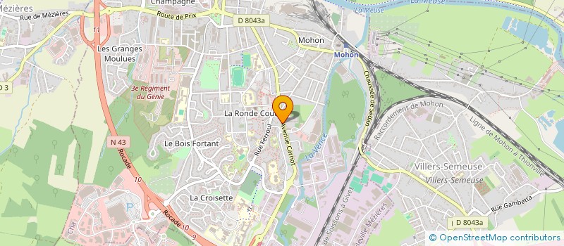 localisation de l'entreprise 487 928 541   CHARLEVILLE-MEZIERES