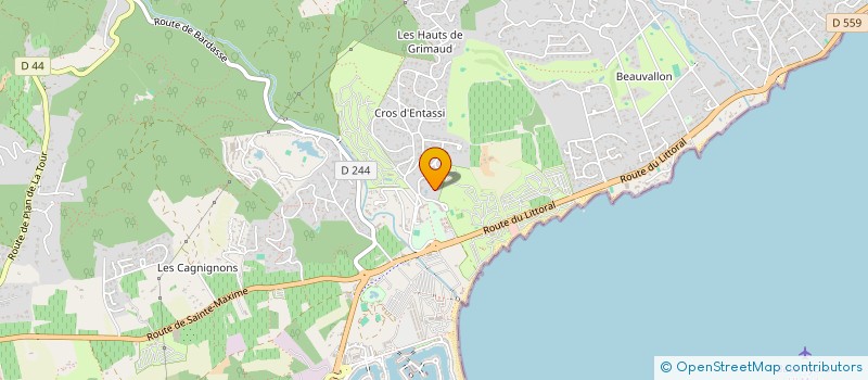 localisation de l'entreprise 487 943 896   GRIMAUD