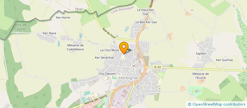 localisation de l'entreprise 488 030 081  à HERBIGNAC