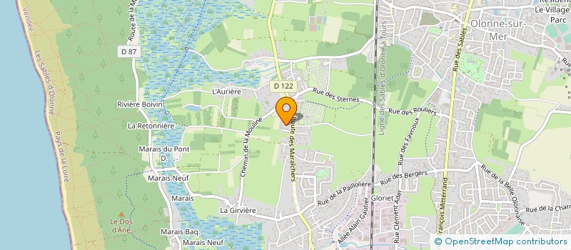 localisation de l'entreprise 488 115 403   LES SABLES D'OLONNE