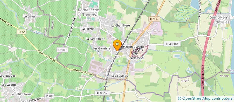 localisation de l'entreprise 488 204 595   ROMANECHE-THORINS