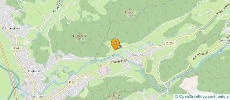 localisation de l'entreprise 488 348 632 à SAPOIS