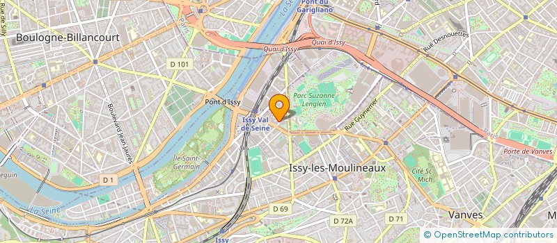 localisation de l'entreprise 488 582 834 à ISSY-LES-MOULINEAUX