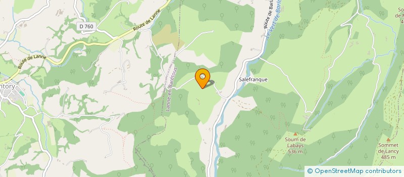 localisation de l'entreprise 489 043 778   LANNE-EN-BARETOUS