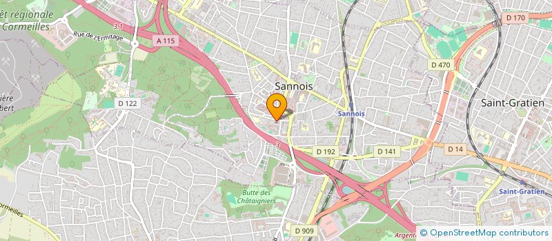 localisation de l'entreprise 489 303 644   SANNOIS