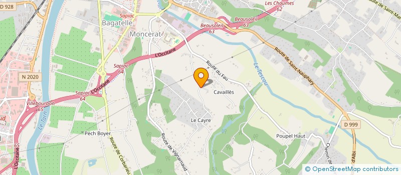 localisation de l'entreprise 489 527 002 à MONTAUBAN