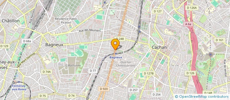 localisation de l'entreprise 489 539 197 à BAGNEUX
