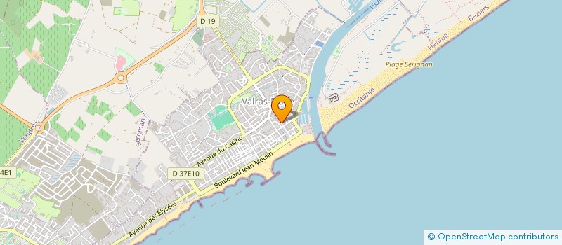 localisation de l'entreprise 489 566 794 à VALRAS-PLAGE