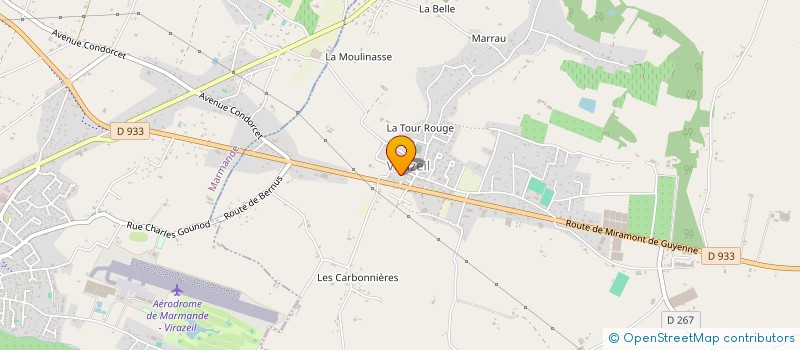localisation de l'entreprise 489 596 817   BIRAC-SUR-TREC