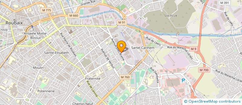 localisation de l'entreprise 489 625 251   ROUBAIX