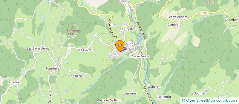 localisation de l'entreprise 489 633 016   SAINT-VINCENT-DE-REINS